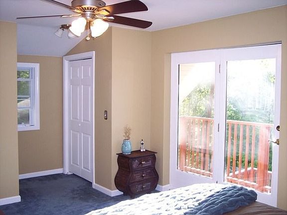 master bedroom balcony w/ seasonal lake views