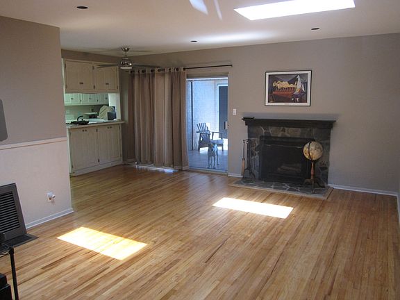 Looking in from the front door.