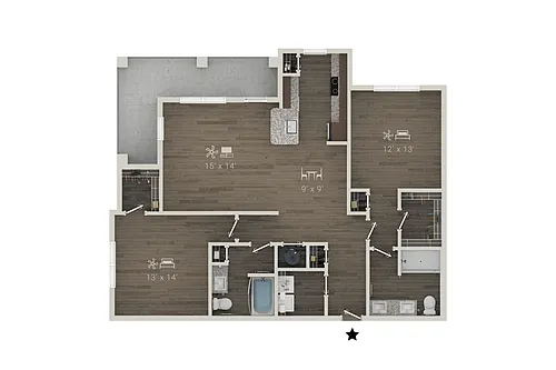 Floor plan The Oar