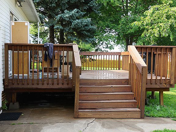 Spacious deck