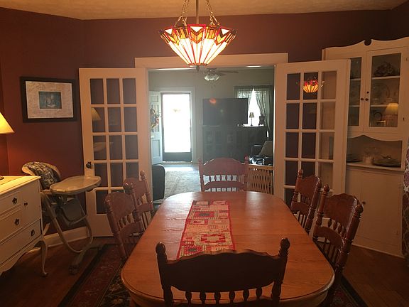 French doors in dining