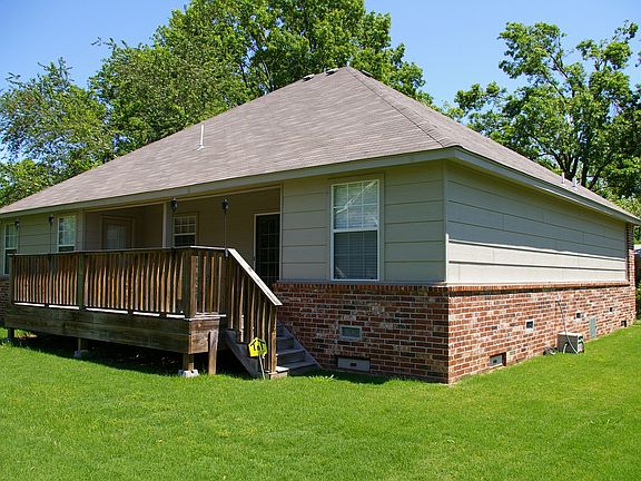 Rear with large deck