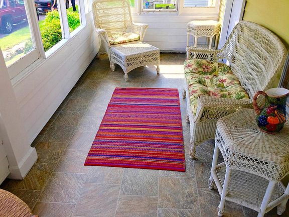 Sun porch, decks, are great barriers to help keep exterior d