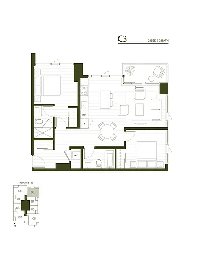 Floor plan Tower 2 - C3