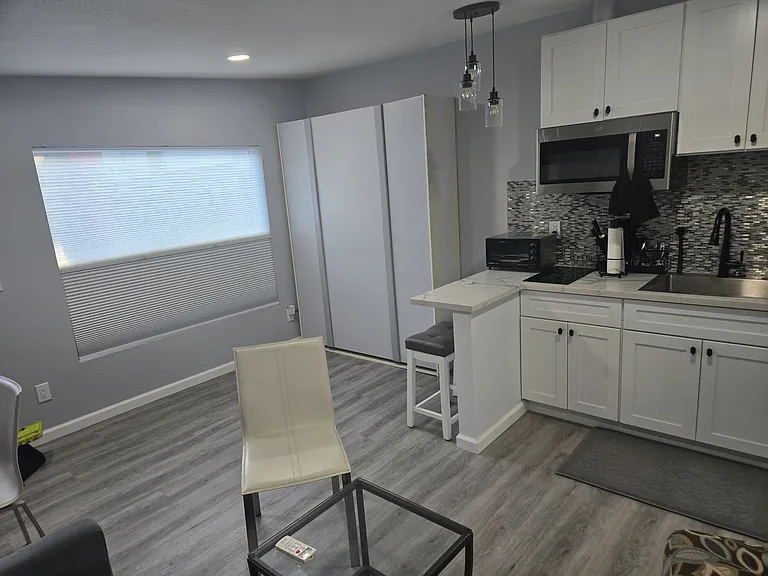 picture window and murphy bed up