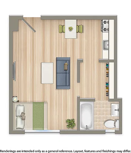 Floor plan Studio A