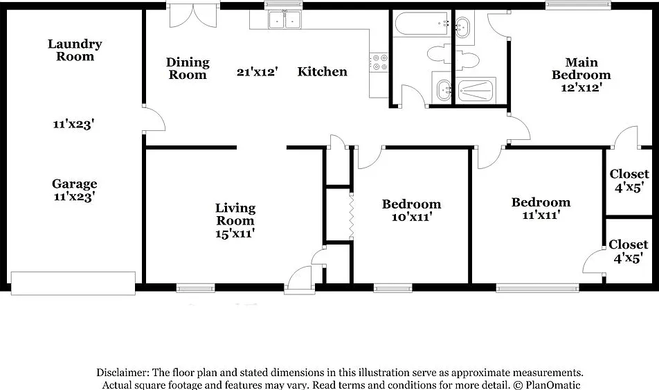 3 bed, 1.5 bath, 1056 sqft, $2,070 — Photo 2