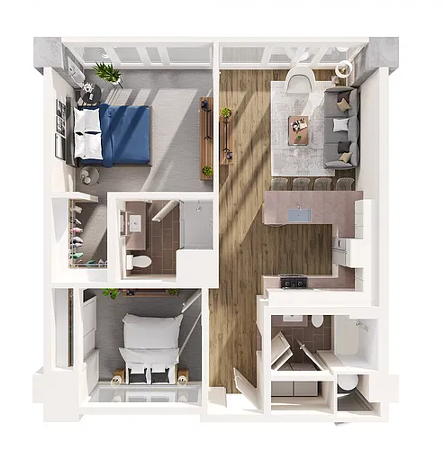 Floor plan Two Bedroom