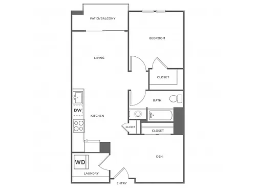 Floor plan 1J2