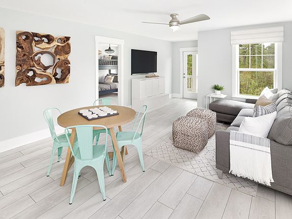 Loft area for lounging, a man cave or a friendly game night.