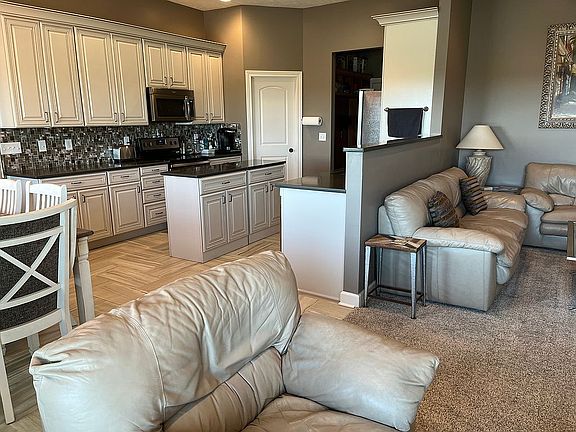 Living room and kitchen