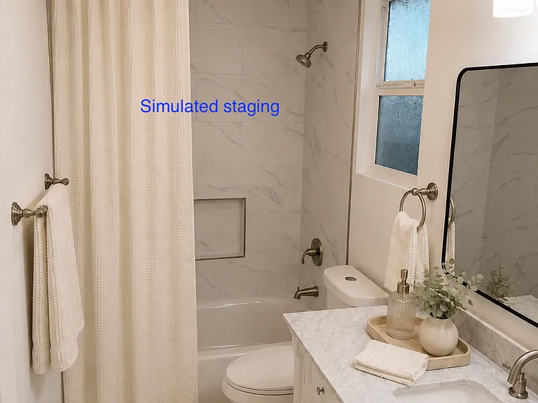 Simulated staging