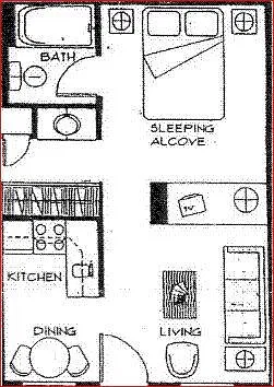 Floor plan Studio