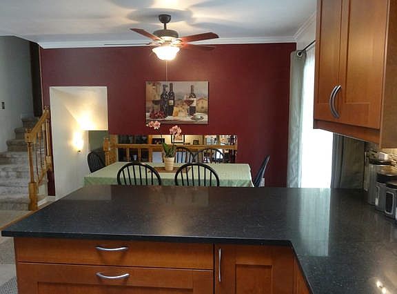 Dining area attached to kitchen