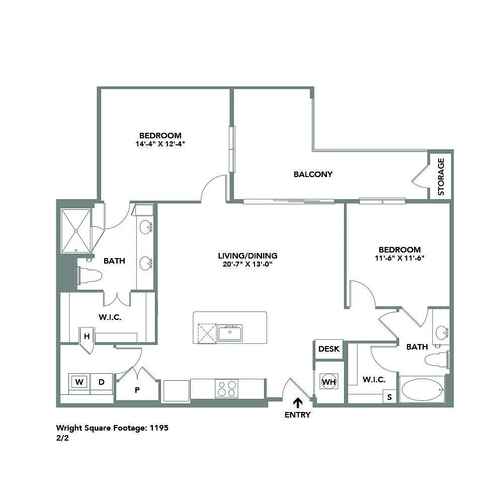 Floor plan Wright