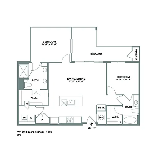 Floor plan Wright