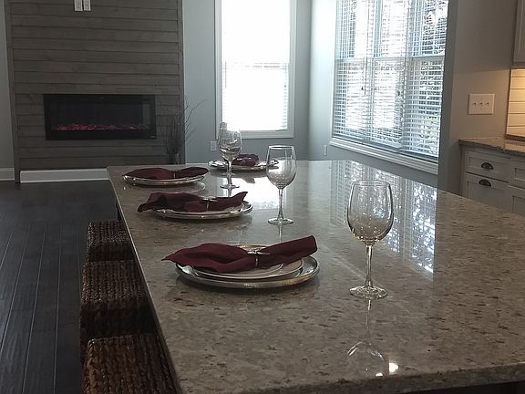 Open concept kitchen/living area
