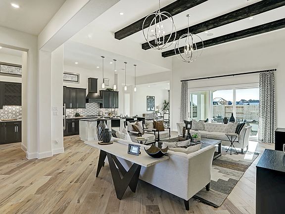 Plan 6015 great room - staged