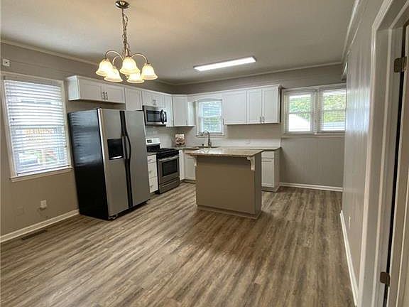 Plenty of dining and food prep space.