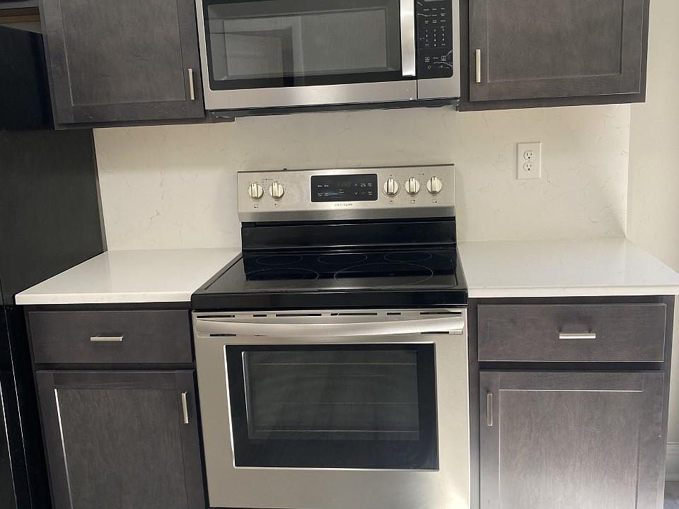 Kitchen range and microwave