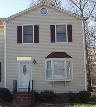 Outside view of the townhome