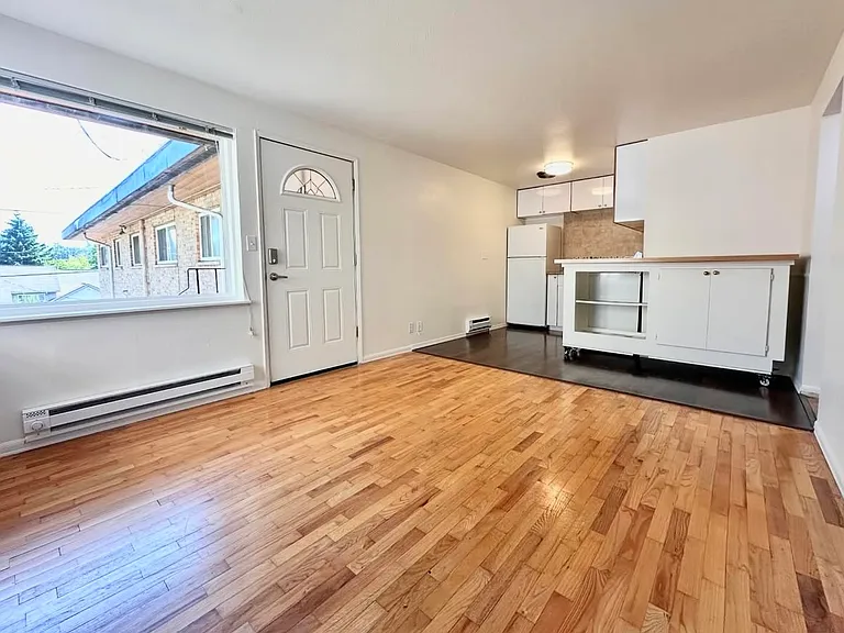 Open concept living room + kitchen
