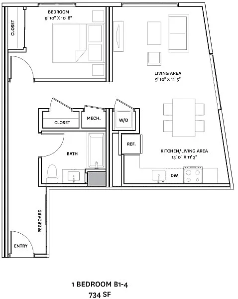Floor plan B1-4