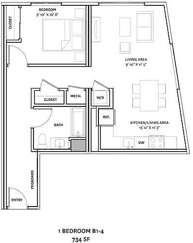 Floor plan B1-4