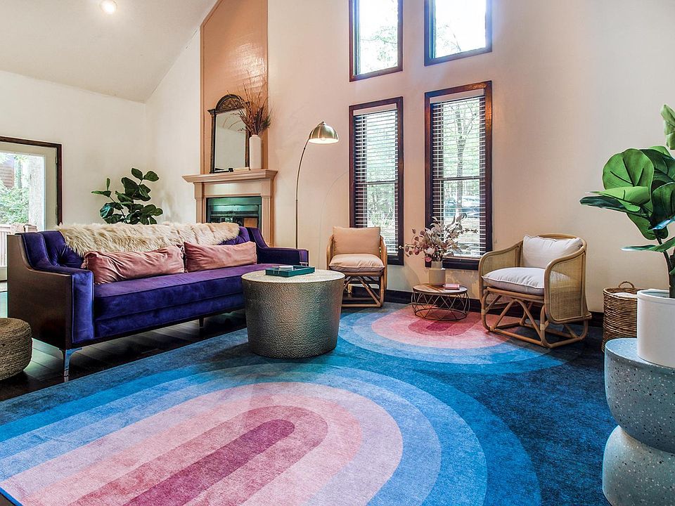 comfy, bright living room