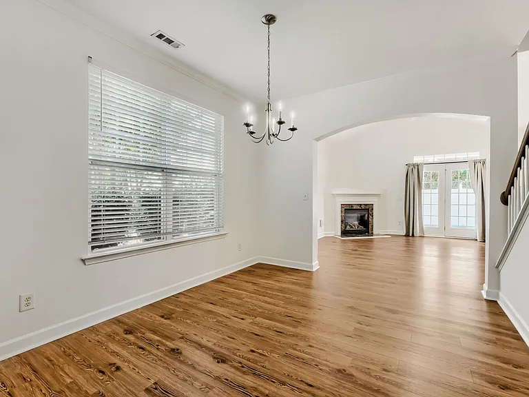Dining room shown without furniture