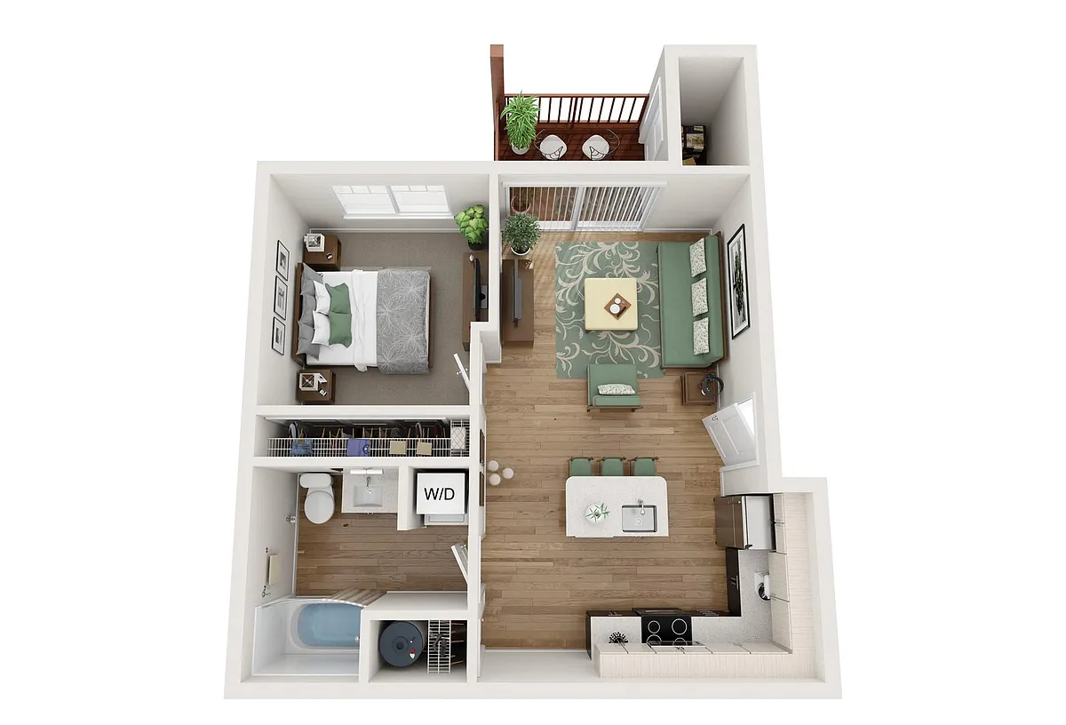 Floor plan One Bedroom