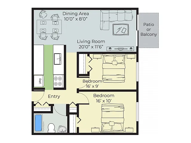 Floor plan Wentworth