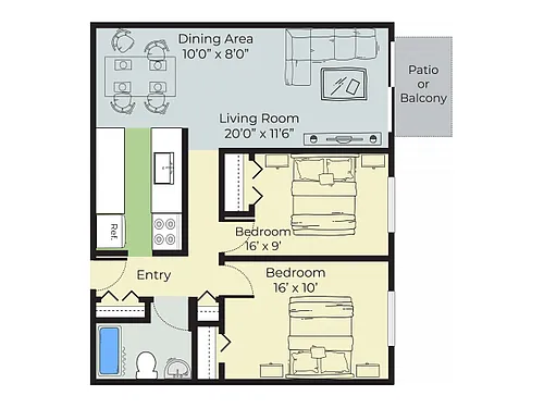 Floor plan Wentworth