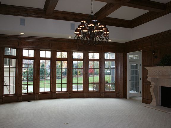 Great room overlooking yard