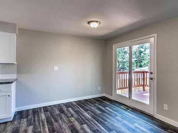 top floor dining area and door to balcony