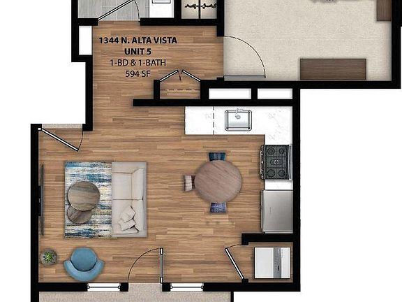 4th image of 1344 N Alta Vista Blvd #9a62f0b64