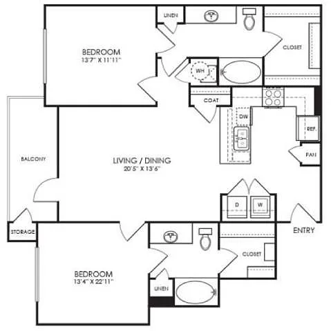 Floor plan B7