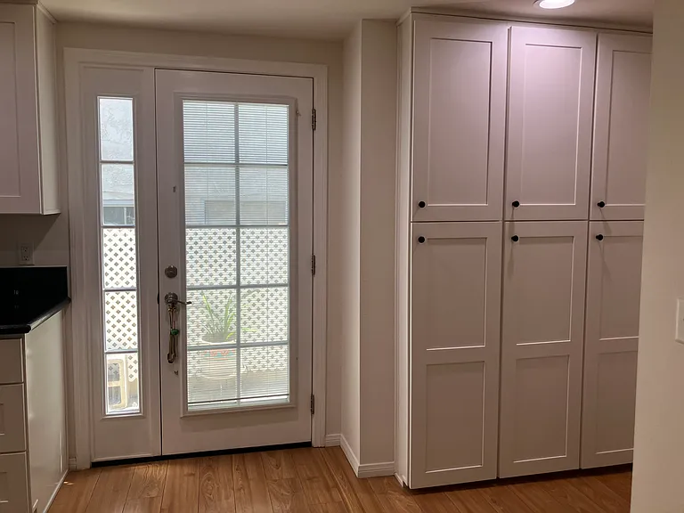 Tons of room for storage with these deep pantry cabinets
