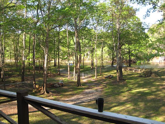 View of yard from deck