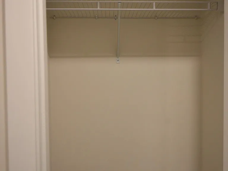 Coat closet in upper level