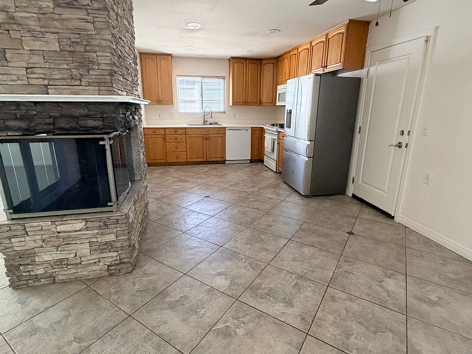 Kitchen,dining area. Door to attached garage