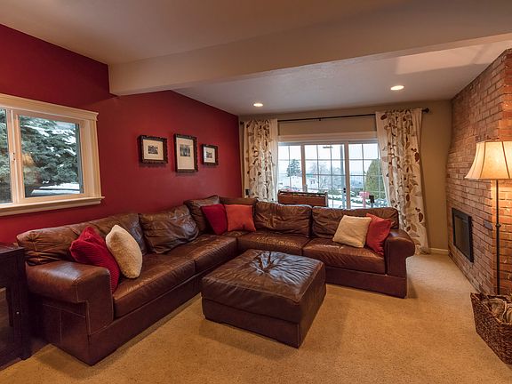 Living room off dining area