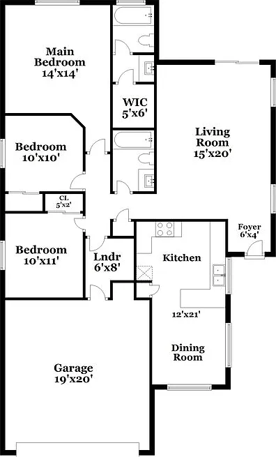 3 bed, 2.0 bath, 1309 sqft, $2,005 — Photo 2