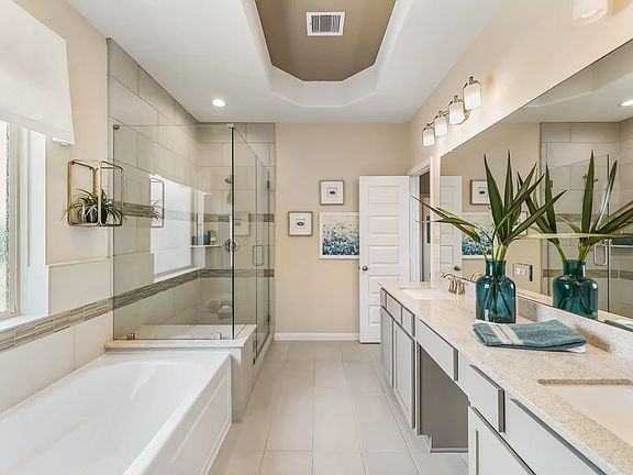 Owner s luxury bath with dual sinks
