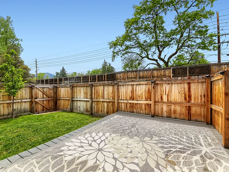 Enclosed patio with beautiful west facing exposure