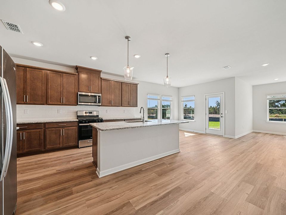 The Sherwood floorplan with the Charm Burlap interior package.