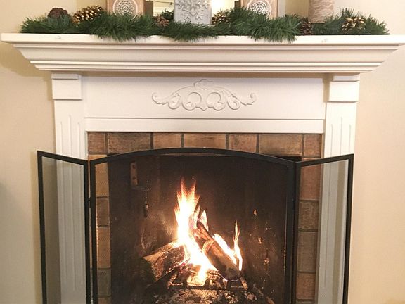 Main floor fireplace