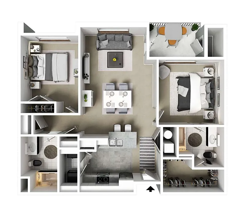 Floor plan 2 Bedroom