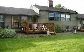deck at back of condo