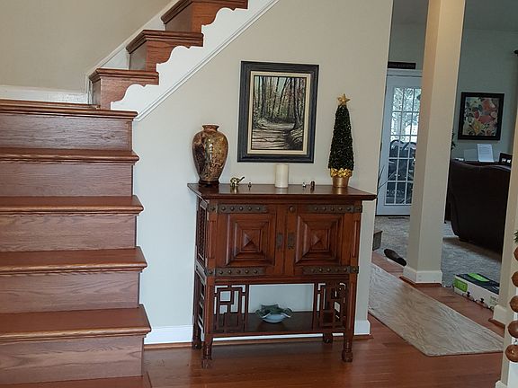 Foyer. Railings are now in.